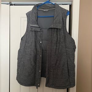 Grey North Face Puffer Vest